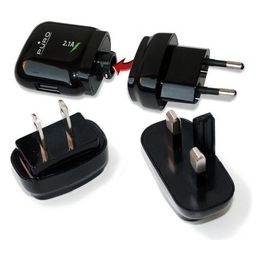 Puro MTCUSBUNIBLK Carica batteria da viaggio universale con porta USB