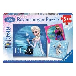 Puzzle 3X49 Frozen Elsa Anna Olaf