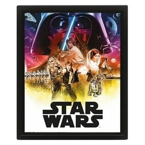 Pyramid International Poster Star Wars Episodio IV  V Double Face 28x23cm