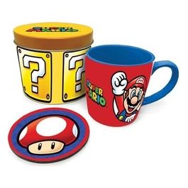 Set Tazze Mug Super Mario con Sottobicchiere