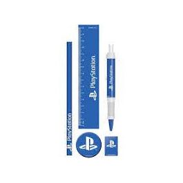 Set Cancelleria Playstation Classic Bianco e Blu
