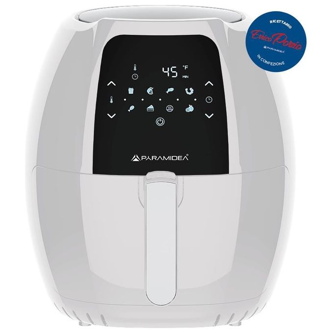 PYRAMIDEA AF812W Friggitrice ad Aria 8 Litri 1800 W (Bianco)