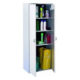 QBIK Multiuso Modulare Mobile H. 170 con Mensole Colore Grigio Grigio Chiaro per Arredare Spazi Esterni