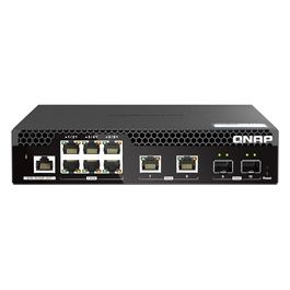 Qnap QSW-M2106R-2S2T Switch di Rete Gestito L2 10G Ethernet (100/1000/10000) 1U Nero