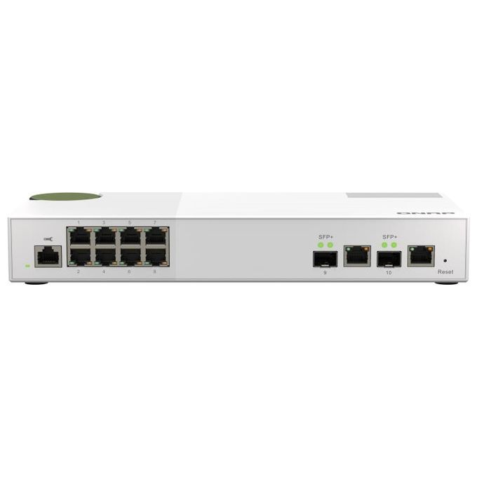 Qnap QSW-M2108-2C Switch di Rete Gestito L2 Grigio 8 Porte 2.5Gbps 2 Porte 10Gbps SFP+- NBASE-T
