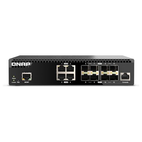 Qnap QSW-M3212R-8S4T Switch di Rete Gestito 10G Ethernet 100/1000/10000 1U