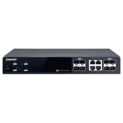 Qnap QSW-M804-4C Switch di Rete Gestito 10G Ethernet 100/1000/10000 Nero