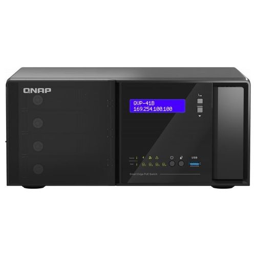 QNap QVP-41B-8G-P Videoregistratore di Rete NVR Nero