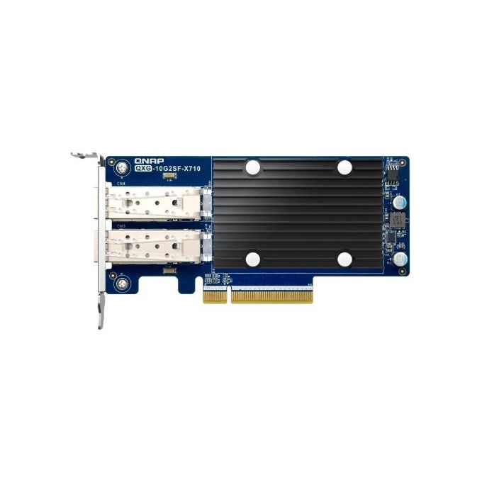 QNAP QXG-10G2SF-X710 Adattatore di Rete PCIe 3.0 x8 Profilo Basso 10 Gigabit SFP x 2 per P/N: SFP1G-SX-85
