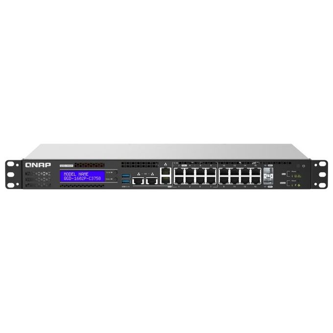 Qnap Systems QGD-1602P Switch 18 Porte Smart Managed 2.5gBe Poe Ports