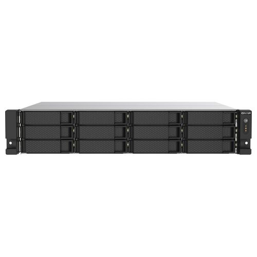 Qnap TS-1273AU-RP-8G Server Nas e di Archiviazione Armadio 2U Collegamento Ethernet Lan Nero/Grigio V1500b