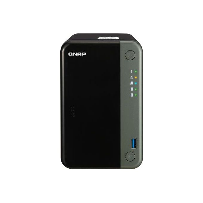 QNap TS-253D NAS Tower Collegamento Ethernet Lan Nero J4125