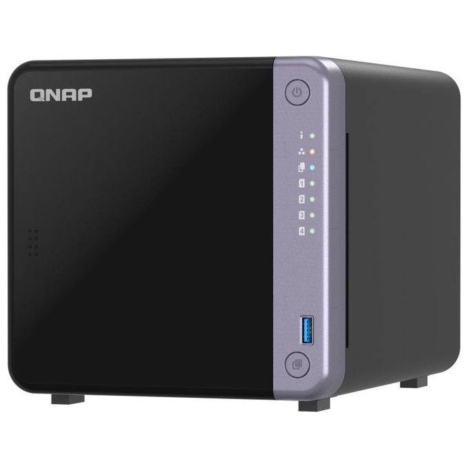 Qnap TS-432X-4G Server Nas e di Archiviazione Tower Alpine Alpine Al-524 4Gb Ddr4 Qnap Qts Nero
