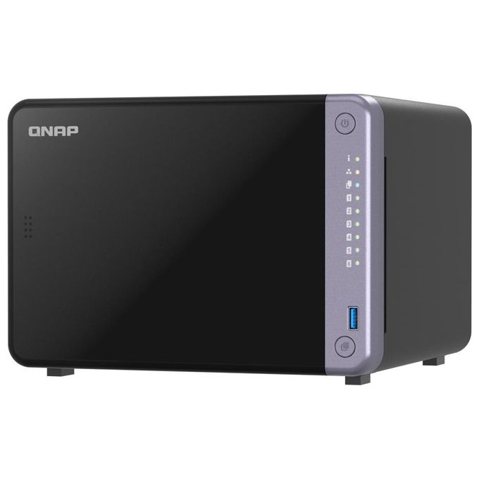 Qnap TS-632X-4G Server Nas e di Archiviazione Tower Alpine Alpine Al-524 4Gb Ddr4 Qnap Qts Nero