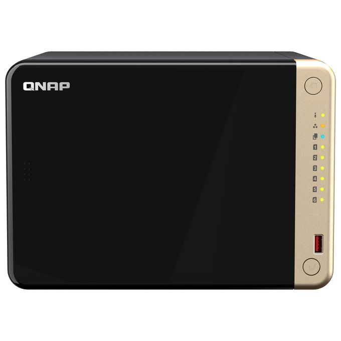 Qnap TS-664 NAS Tower Collegamento Ethernet LAN Nero N5095