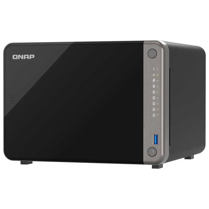 QNAP TS-AI642-8G NAS tower 6 bay NPU AI 6 TOPS processore ARM octa-core 8 GB RAM 2.5GbE PCIe Gen3 sorveglianza video