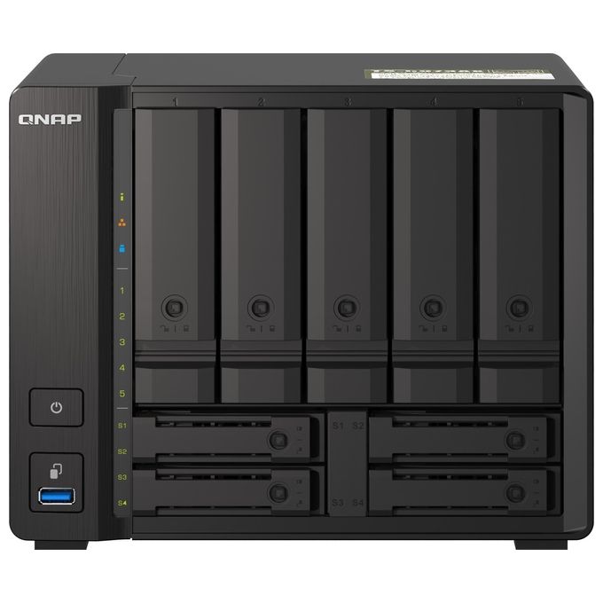 Qnap TS-H973AX-32G Server Nas e di Archiviazione Tower Collegamento Ethernet Lan Nero V1500b