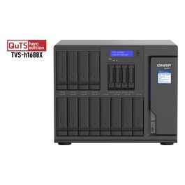 Qnap TVS-h1688X Nas Tower Collegamento Ethernet Lan Nero