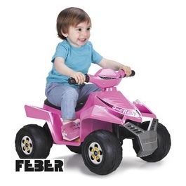 Quad Racy Pink 6V Un Veicolo Elettrico per Bambini Colorato e Sicuro per Divertimento all'Aria Aperta