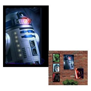 Quadro Luminoso Star Wars - R2 - D2 