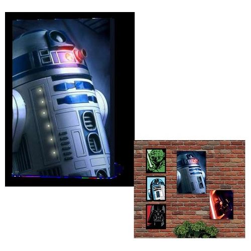 Quadro Luminoso Star Wars - R2 - D2 