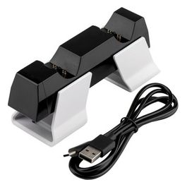 Base di Ricarica DualSense per PlayStation 5 Nero e Bianco