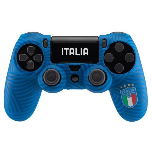 Qubick Cover Gamepad per PlayStation 4 FIGC Italia Blue