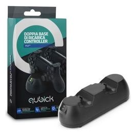 Qubick Doppia Base di Ricarica per Controller Playstation 4