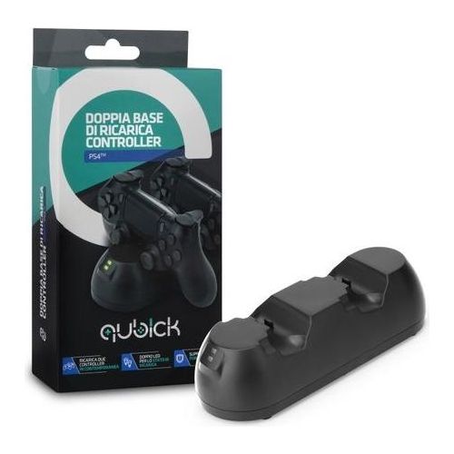 Qubick Doppia Base di Ricarica per Controller Playstation 4