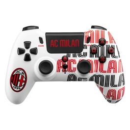 Gamepad Cop40001 Special Edition per Playstation 4 Bianco e Rosso con Design AC Milan