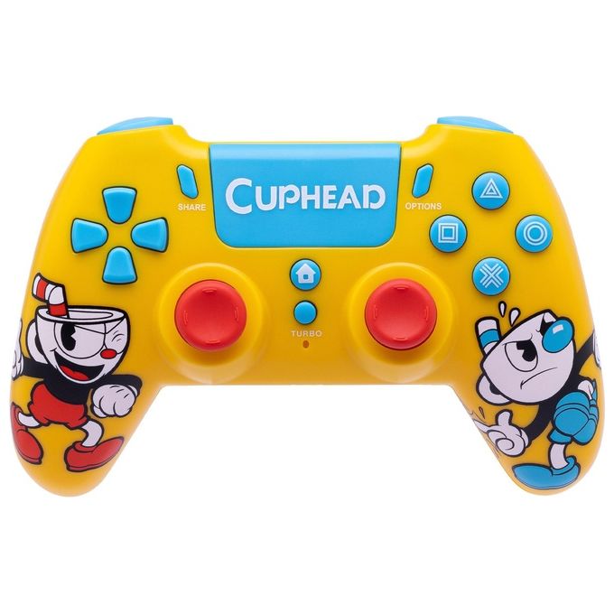 Image of Qubick Gamepad Cuphead Wireless per PlayStation 4 Giallo