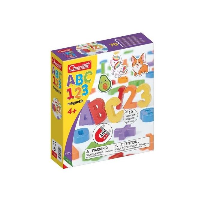 Quercetti Educativo Abc 123 Magnetic Lettere e Numeri
