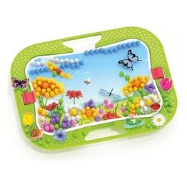 Quercetti Nature Fun Bug and Pegs Chiodini con Scenario Giardino Farfalle e Natura