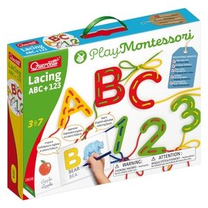 Quercetti Play Montessori Lacing Abc123