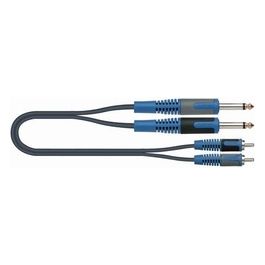 Cavo Audio da 2 Jack Mono da 6,3mm a 2 Jack Fono 5mt