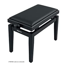 PB/100 BK L Panca per Pianoforte Nero Lucido