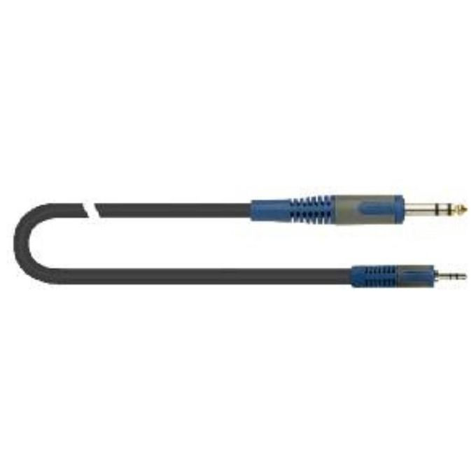 Quiklok RKSA/139-3 Cavo Audio 3m con 2 Connettori maschio da 3,5mm e 6,35mm Nero