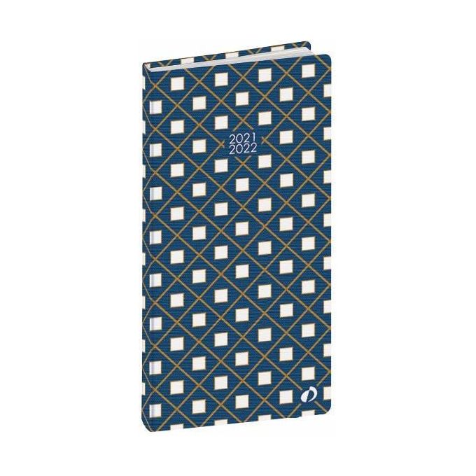 Quo Vadis Agenda Plan Month Multilingua Anno 2021-2022 Colore Square Formato 8.8x17cm Mensile 16 Mesi Settembre-Dicembre Carta Bianca Copertina Rigida Stampata con Grana Tessile Smooth