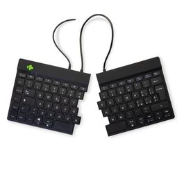 R-Go Split Tastiera Ergonomico QWERTY (IT) Nero Cablata