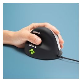 R-Go HE Mouse ErgonomicoMedio (165-195mm) Mancino Cablato
