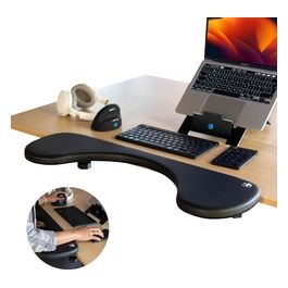 R-Go Posabraccio Ergonomico Staffa e Morsetto Nero