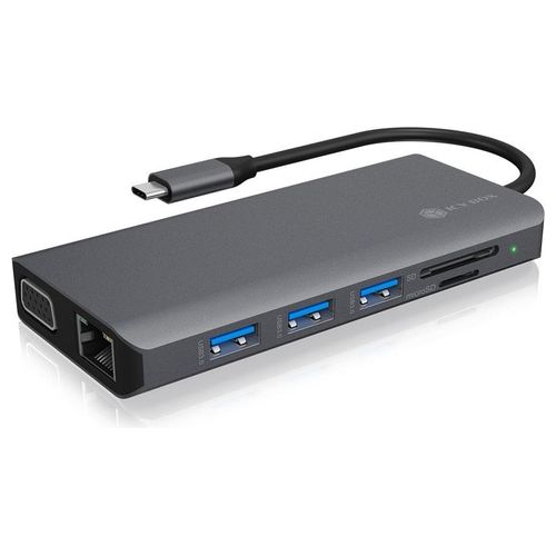 RaidSonic ICY BOX Docking Station USB-C (12 in 1) per 3 Monitor