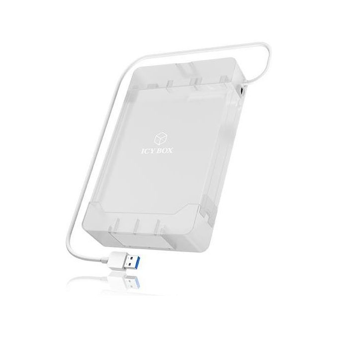 Raidsonic ICY BOX IB-AC705-6G Adattatore USB 3.0 per Disco Rigido con Cavo e Alimentatore di Rete SATA III 6G Esterno Bianco