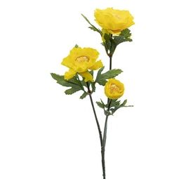 Ranuncolo in Plastica 58 cm Giallo