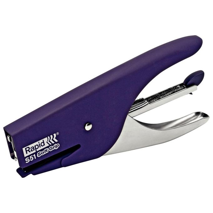 Rapid Cucitrice A Pinza Soft Grip Viola