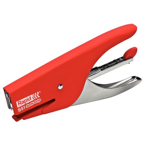 Rapid Cucitrice A Pinza Soft Grip Rosso