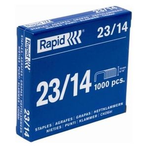 Rapid Punti Blue 23 14 Mm Zincati 1m 80-110 Fogli Per Le Cucitrici Hd Alti Spessori (box 1000 Pz)