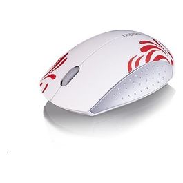 Rapoo 3300P+ RF Wireless Mini Mouse Bianco/Rosso