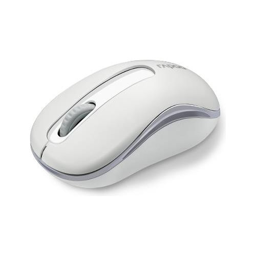 Rapoo M10 Plus Mouse Ottico Wireless, 2.4 GHz, 2D, 1000 dpi, 3 Tasti, Bianco