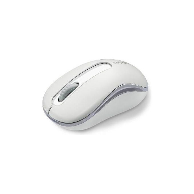 Rapoo M10 Plus Mouse Ottico Wireless, 2.4 GHz, 2D, 1000 dpi, 3 Tasti, Bianco